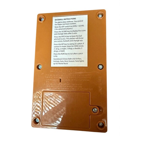 Classic Mattel Electronic Handheld Baseball Game Tested Works Vintage Retro - Picture 3 of 4